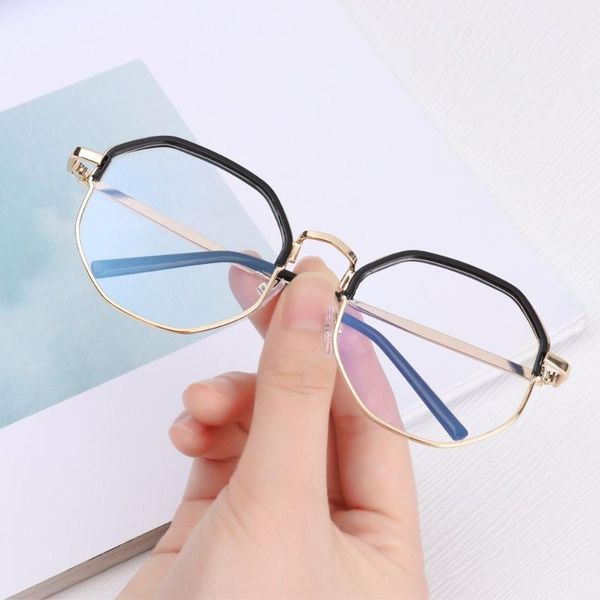sunglasses multilateral anti blue light reading glasses optical mirror simple metal women men transparent eyewear frames clear eyeglasses, White;black
sunglasses multilateral anti blue light reading glasses optical mirror simple metal women men transparent eyewear frames clear eyeglasses, White;black