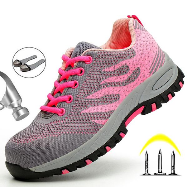 boots steel toe work safety shoes for women lightweight breathable sneakers anti-smashing non-slip protective footwear, Black
boots steel toe work safety shoes for women lightweight breathable sneakers anti-smashing non-slip protective footwear, Black