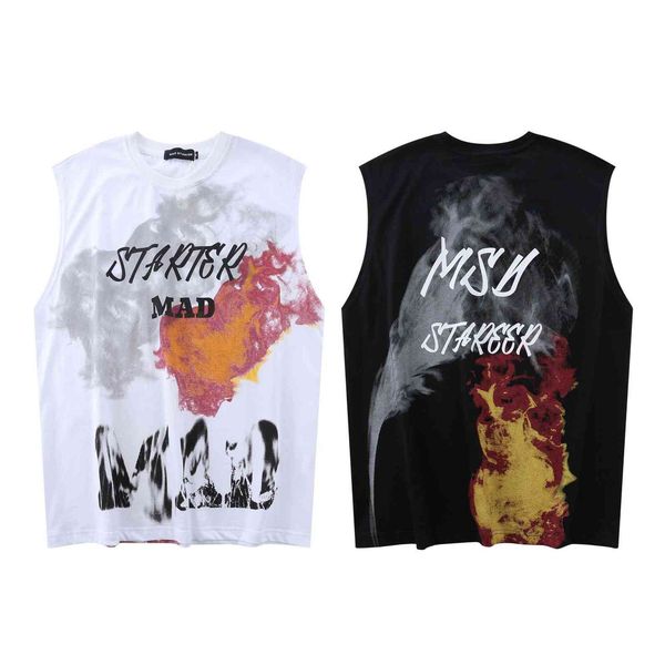 fashion t shirt trend personality street men and women's sleeveless vest brand couple's summer, White;black
fashion t shirt trend personality street men and women's sleeveless vest brand couple's summer, White;black