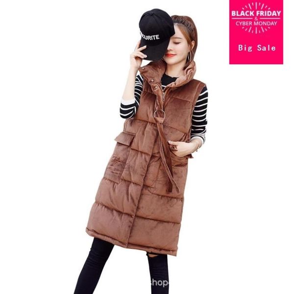 women's vests 2021 winter fashion cotton coat vest female gold velvet korean version down padded sleeveless outwear l1096, Black;white
women's vests 2021 winter fashion cotton coat vest female gold velvet korean version down padded sleeveless outwear l1096, Black;white