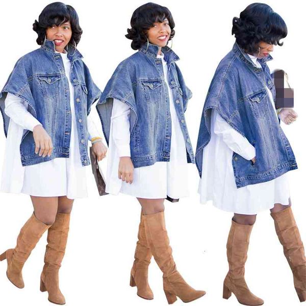 street snap wear women solid turn-down collar cap sleeves denim jackets single-breasted irregular pockets coats autumn, Black;brown
street snap wear women solid turn-down collar cap sleeves denim jackets single-breasted irregular pockets coats autumn, Black;brown