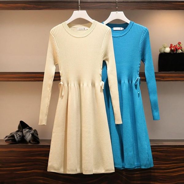 casual dresses chic autumn winter sweater dress women o-neck long sleeve a line lacing knit mini female girl bodycon vestidos 4xl, Black;gray
casual dresses chic autumn winter sweater dress women o-neck long sleeve a line lacing knit mini female girl bodycon vestidos 4xl, Black;gray