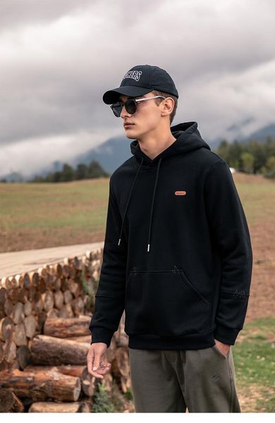 men's hoodies & sweatshirts 4488 fashion brand loose street youth casual european and american simple plus fleece hooded, Black
men's hoodies & sweatshirts 4488 fashion brand loose street youth casual european and american simple plus fleece hooded, Black