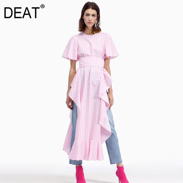 summer fashion plaid ruffles high waist round neck zippers short sleeves shirt dress wide belt tide wa75811xl 210421, Black;gray
summer fashion plaid ruffles high waist round neck zippers short sleeves shirt dress wide belt tide wa75811xl 210421, Black;gray