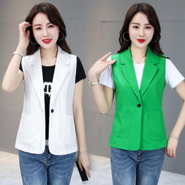 women's vests 2021 women spring summer vintage slim vest female button notched suit sleeveless waistcoat lady casual solid plus size i7, Black;white
women's vests 2021 women spring summer vintage slim vest female button notched suit sleeveless waistcoat lady casual solid plus size i7, Black;white