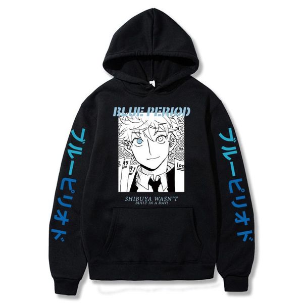 men's hoodies & sweatshirts funny japan anime blue period yatora yaguchi pullover harajuku cartoon cool printed casual oversized sweats, Black
men's hoodies & sweatshirts funny japan anime blue period yatora yaguchi pullover harajuku cartoon cool printed casual oversized sweats, Black