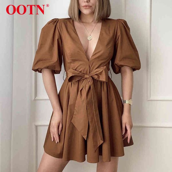 ootn deep v neck a line women dress puff sleeve sash bow tie brown casual dresses ladies summer dress short sleeve cotton 210413, Black;gray
ootn deep v neck a line women dress puff sleeve sash bow tie brown casual dresses ladies summer dress short sleeve cotton 210413, Black;gray