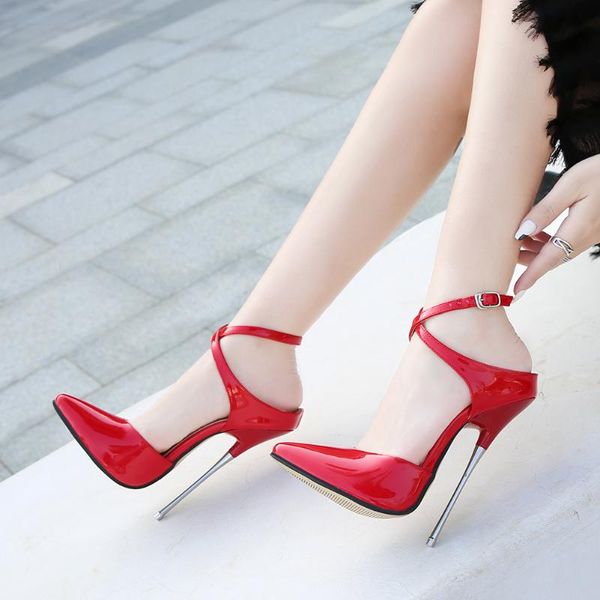 16cm high-heeled shoes women cros sandals bao tou slingback pumps modern ladies model fetish heels big size unisex, Black
16cm high-heeled shoes women cros sandals bao tou slingback pumps modern ladies model fetish heels big size unisex, Black