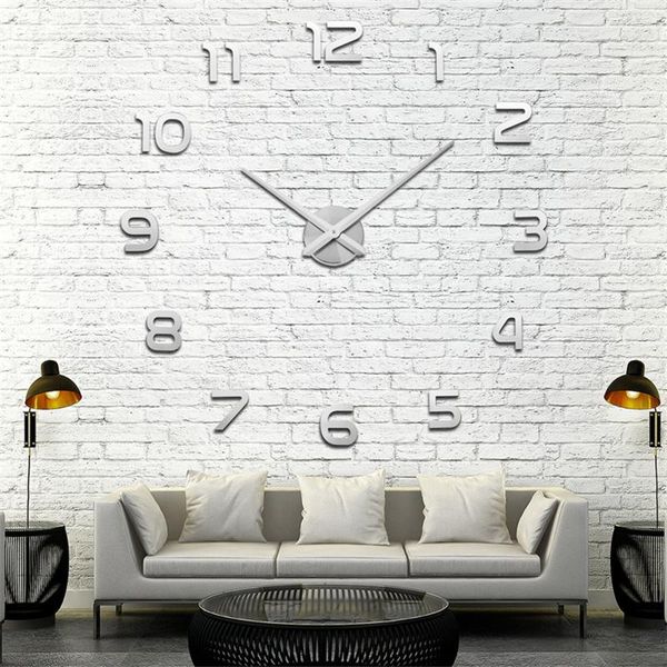 big wall clock creative diy mirror modern design mute quartz living room decoration needle clocks
big wall clock creative diy mirror modern design mute quartz living room decoration needle clocks