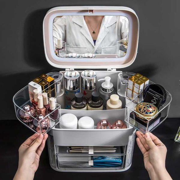 compact mirrors makeup organizer with vanity mirror,makeup mirror adjustable led light, jewelry lipstick cosmetic container- waterproof
compact mirrors makeup organizer with vanity mirror,makeup mirror adjustable led light, jewelry lipstick cosmetic container- waterproof