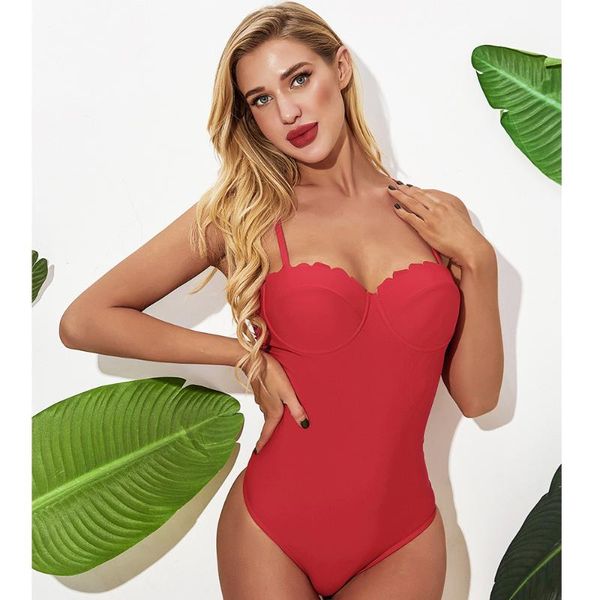one-piece suits solid color swimsuit female halter skirt corrugated slim bikini swiming suit women
one-piece suits solid color swimsuit female halter skirt corrugated slim bikini swiming suit women