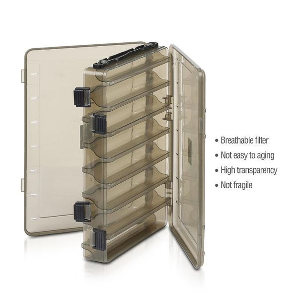 fishing accessories box for baits double sided plastic lure boxes light weight tackle storage supplies
fishing accessories box for baits double sided plastic lure boxes light weight tackle storage supplies