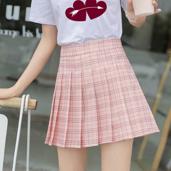 korean plaid summer women skirt high waist stitching student pleated cute sweet girls dance mini, Black
korean plaid summer women skirt high waist stitching student pleated cute sweet girls dance mini, Black