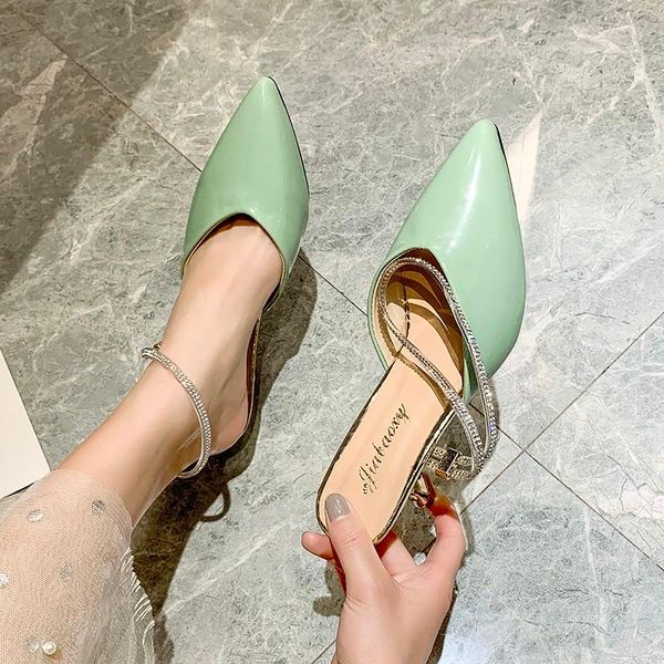 slippers crystal ribbon high heel mules shoes women sweet candy color pointed toe summer closed stiletto, Black
slippers crystal ribbon high heel mules shoes women sweet candy color pointed toe summer closed stiletto, Black