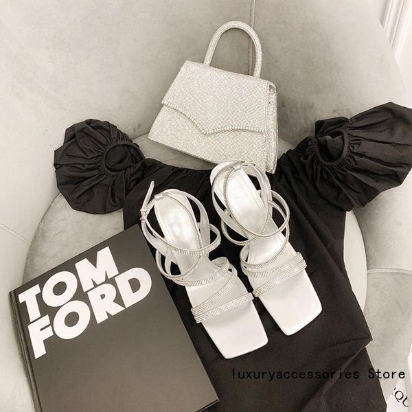 design elegant luxury women shoes fashion genuine leather rhinestone high heels pumps crystal straps square toe summer sandals, Black
design elegant luxury women shoes fashion genuine leather rhinestone high heels pumps crystal straps square toe summer sandals, Black