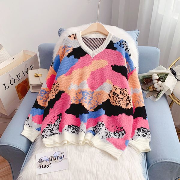 women's sweaters ebaihui sweater colorful pattern women casual fall long collar round women's sweaters knitted or crocheted ckvx, White;black
women's sweaters ebaihui sweater colorful pattern women casual fall long collar round women's sweaters knitted or crocheted ckvx, White;black