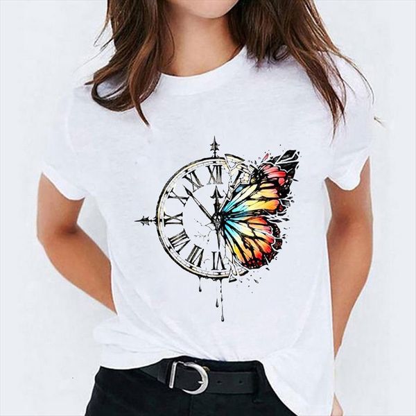 butterfly vintage cute trend clothing womens t shirts print graphic ladies female tee, White
butterfly vintage cute trend clothing womens t shirts print graphic ladies female tee, White
