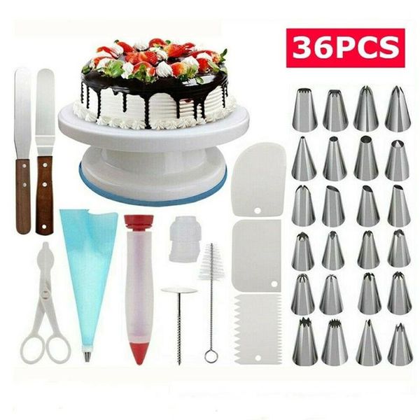 baking & pastry tools 36pcs cake decorating turntable set mould stainless spatula nozzles decoration
baking & pastry tools 36pcs cake decorating turntable set mould stainless spatula nozzles decoration