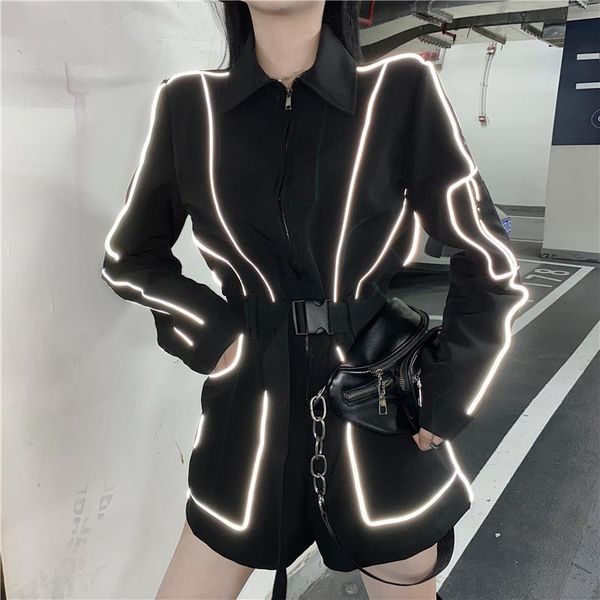 women's jumpsuits & rompers spring reflective strip playsuits womens party shining bodycon active mujer black basic casual, Black;white
women's jumpsuits & rompers spring reflective strip playsuits womens party shining bodycon active mujer black basic casual, Black;white