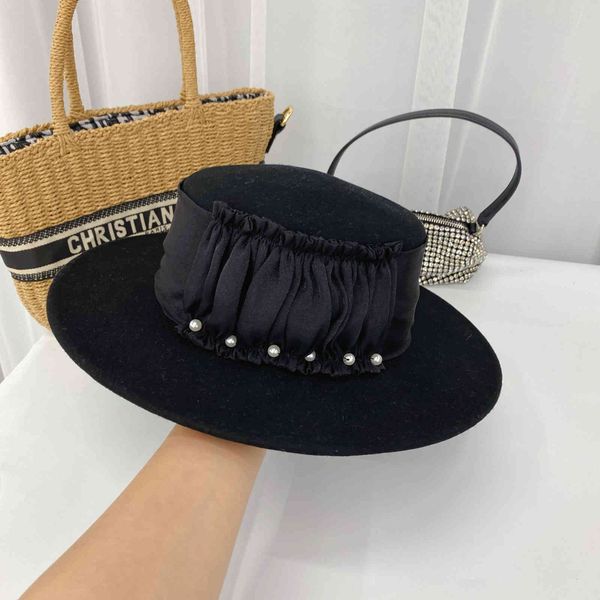 factory wholesale 50% off french celebrity pearl small fragrance jazz hat women's woolen fashion elegant black flat top, Blue;gray
factory wholesale 50% off french celebrity pearl small fragrance jazz hat women's woolen fashion elegant black flat top, Blue;gray