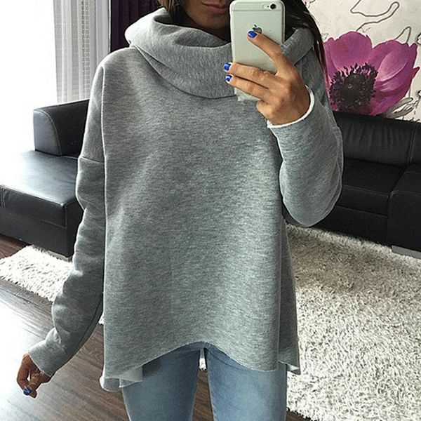 women's hoodies & sweatshirts women winter sweatshirt scarf collar fashion loose casual autumn long sleeve pullovers crop, Black
women's hoodies & sweatshirts women winter sweatshirt scarf collar fashion loose casual autumn long sleeve pullovers crop, Black