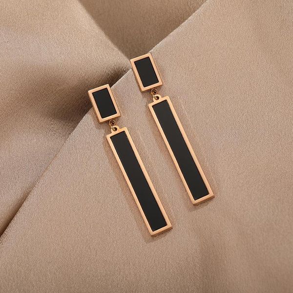 dangle & chandelier korean fashion simple black shell rectangle drop earrings for women trendy elegant no fading stainless steel jewelry fem, Silver
dangle & chandelier korean fashion simple black shell rectangle drop earrings for women trendy elegant no fading stainless steel jewelry fem, Silver