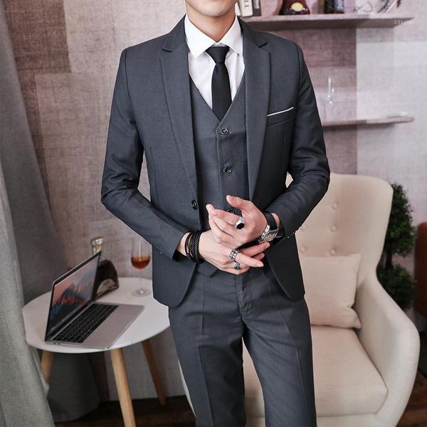 men's suits & blazers slim fit suit fashion businesscasual three-piece, White;black
men's suits & blazers slim fit suit fashion businesscasual three-piece, White;black