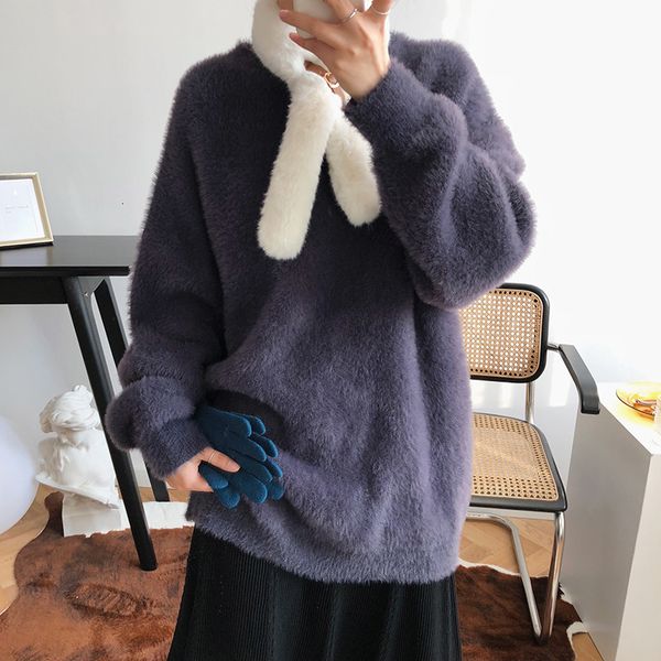 women's sweaters imitation mink o-neck sweaers female fashion pullovers winter thick warm elasticity personality full-sleeve knitted y6, White;black
women's sweaters imitation mink o-neck sweaers female fashion pullovers winter thick warm elasticity personality full-sleeve knitted y6, White;black