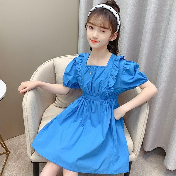 summer children retro dress 2021 short-sleeved solid color princess kids casual fashion 4-11yrs girl's dresses, Red;yellow
summer children retro dress 2021 short-sleeved solid color princess kids casual fashion 4-11yrs girl's dresses, Red;yellow