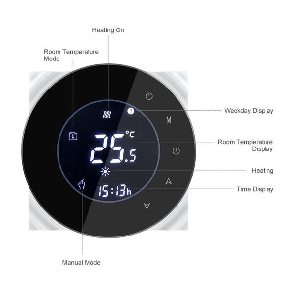 smart home control gas boiler thermostat tuya remote backlight weekly programmable lcd touch screen temperature controller/wifi water
smart home control gas boiler thermostat tuya remote backlight weekly programmable lcd touch screen temperature controller/wifi water