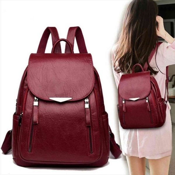 casual backpack female brand leather womens large capacity school bag for girls double zipper leisure shoulder bags
casual backpack female brand leather womens large capacity school bag for girls double zipper leisure shoulder bags