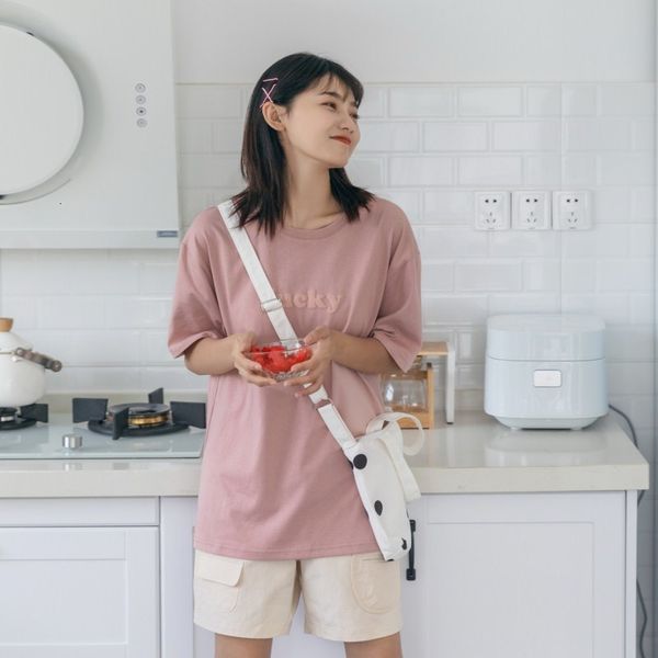 T-shirt Huang Zheng's new 2021 summer letter top student cotton T-shirt loose round neck short sleeve women's wear, White
T-shirt Huang Zheng's new 2021 summer letter top student cotton T-shirt loose round neck short sleeve women's wear, White