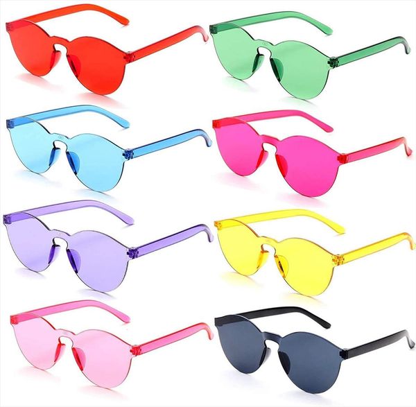 Rimless Vintage Round Uv400 Mirror Sunglasses Women Brand Design Sun Glasses Female Transparent Candy, White;black
Rimless Vintage Round Uv400 Mirror Sunglasses Women Brand Design Sun Glasses Female Transparent Candy, White;black