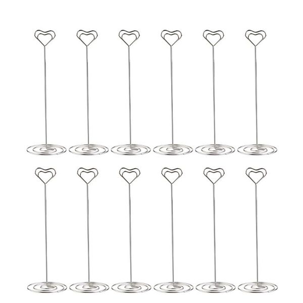 party decoration 12pcs heart pattern table number holders name po stand note memo clip 
party decoration 12pcs heart pattern table number holders name po stand note memo clip