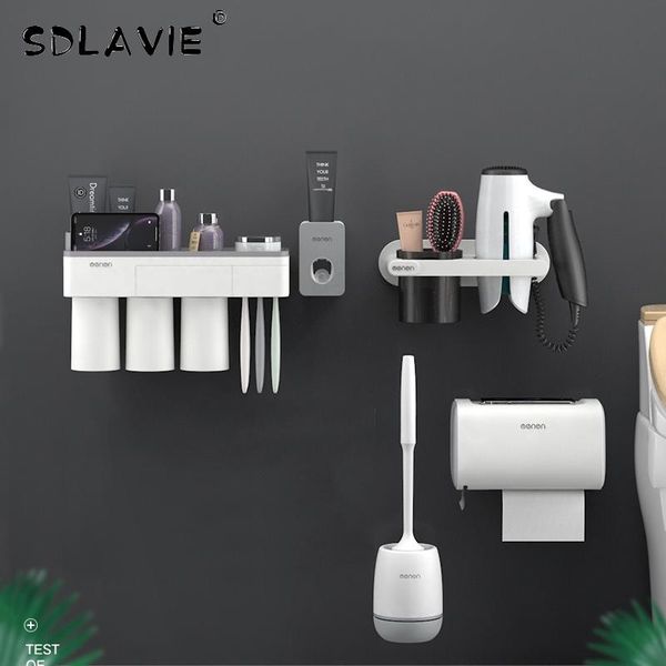 multi-function toothbrush holder hair dryer rack for bathroom accessories set toothpaste dispenser toilet brush tissue box bath accessory
multi-function toothbrush holder hair dryer rack for bathroom accessories set toothpaste dispenser toilet brush tissue box bath accessory
