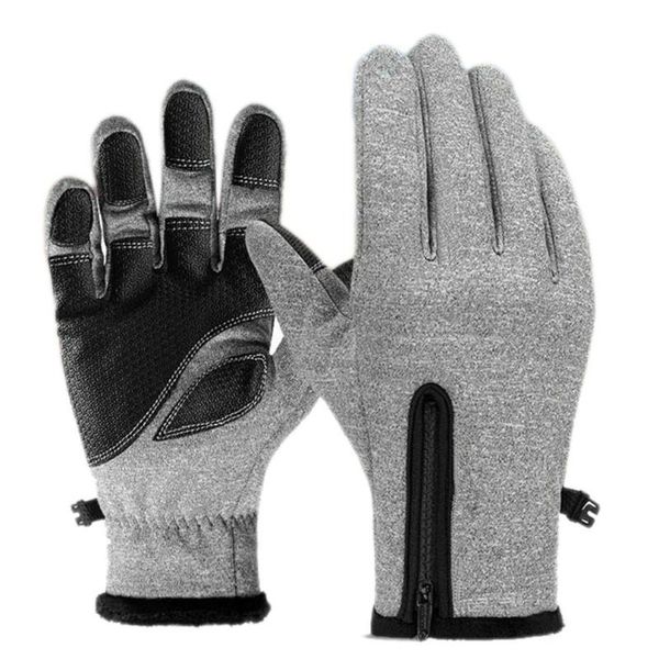 cycling gloves fleece windproof warm outdoor mountaineering ski biking zipper full finger touch screen, Black
cycling gloves fleece windproof warm outdoor mountaineering ski biking zipper full finger touch screen, Black