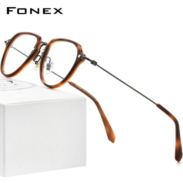 fashion sunglasses frames fonex acetate titanium glasses frame men 2021 vintage oversize pilot prescription eyeglasses women spectacles eyew, Black
fashion sunglasses frames fonex acetate titanium glasses frame men 2021 vintage oversize pilot prescription eyeglasses women spectacles eyew, Black