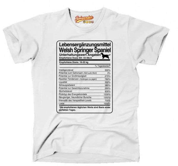 Shirt Unisex dose Welsh Springer Life Supplements Men Dog Dog Motif, Mainly pictures
Shirt Unisex dose Welsh Springer Life Supplements Men Dog Dog Motif, Mainly pictures