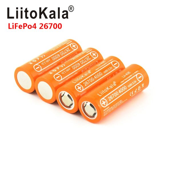 liitokala lii-40e 3.2v 26700 4000mah lifepo4 rechargeable battery for light solar warning microphones instead of 26650
liitokala lii-40e 3.2v 26700 4000mah lifepo4 rechargeable battery for light solar warning microphones instead of 26650