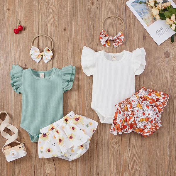 clothing sets 0-24m born baby girl sleeve cotton bodysuit sunflower skirted shorts bloomers headband 3pcs summer clothes set, White
clothing sets 0-24m born baby girl sleeve cotton bodysuit sunflower skirted shorts bloomers headband 3pcs summer clothes set, White