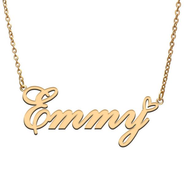 pendant necklaces love heart emmy name necklace for women stainless steel gold & silver nameplate femme mother child girls gift
pendant necklaces love heart emmy name necklace for women stainless steel gold & silver nameplate femme mother child girls gift