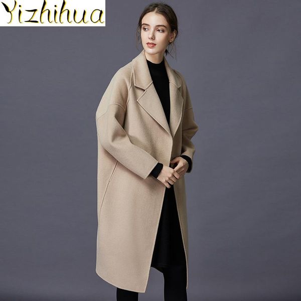 women's wool & blends 2021 100% coat winter jacket women double side woolen coats and jackets korean long abrigo mujer my3777, Black
women's wool & blends 2021 100% coat winter jacket women double side woolen coats and jackets korean long abrigo mujer my3777, Black