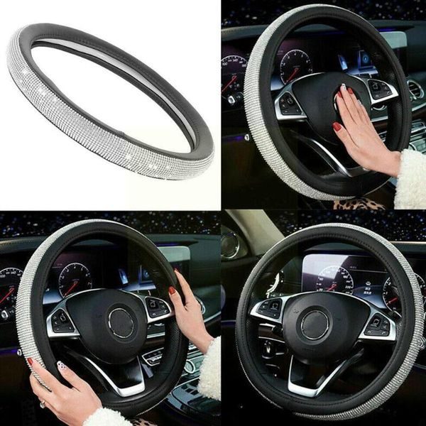 steering wheel covers diamond leather cover with bling crystal inch fit car rhinestones 15 protector universal for women gir m8w8
steering wheel covers diamond leather cover with bling crystal inch fit car rhinestones 15 protector universal for women gir m8w8
