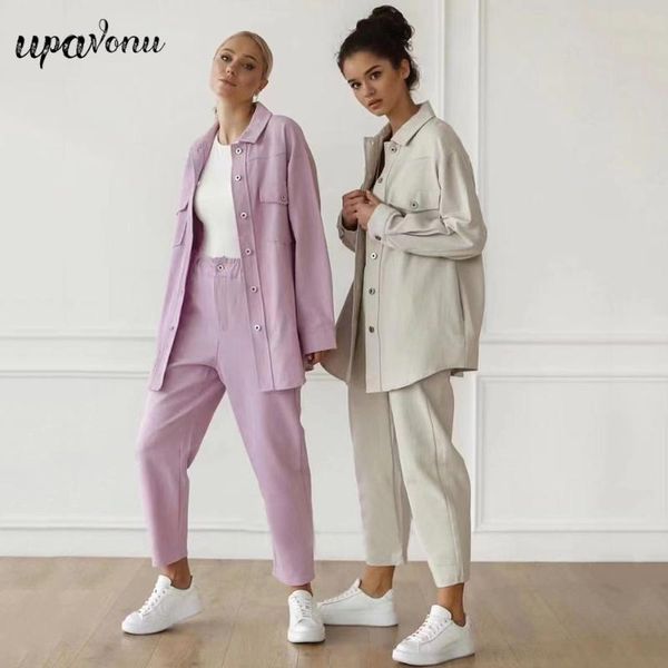 women's two piece pants 2021 autumn casual set fashion lapel pocket long sleeve single-breasted shirt & two-piece sets, White
women's two piece pants 2021 autumn casual set fashion lapel pocket long sleeve single-breasted shirt & two-piece sets, White