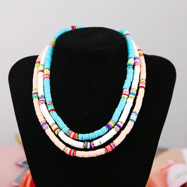 chokers trendy selling multi color polymer clay necklaces for women boho charm choker necklace clavicle chain handmade jewelry gift, Golden;silver
chokers trendy selling multi color polymer clay necklaces for women boho charm choker necklace clavicle chain handmade jewelry gift, Golden;silver