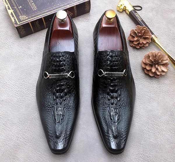 designer england men slip-on loafers dress shoes genuine leather luxury fashion business casual party wedding bridegroom shoes pointed toe p, Black
designer england men slip-on loafers dress shoes genuine leather luxury fashion business casual party wedding bridegroom shoes pointed toe p, Black