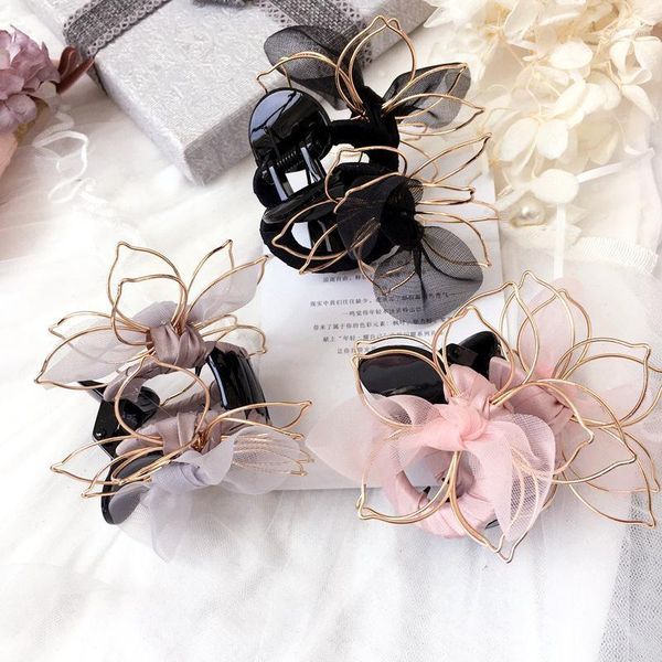 fashion girl hair women accessories korean style flower yarn bow clips headwear small clip1
fashion girl hair women accessories korean style flower yarn bow clips headwear small clip1