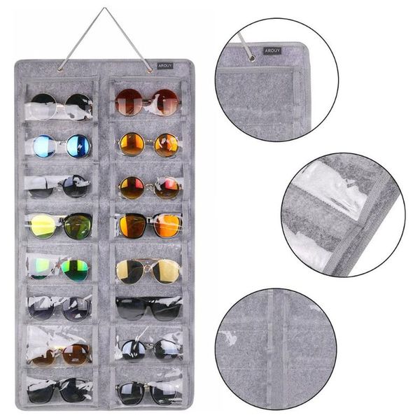 storage bags sunglasses organizer hanging dust proof wall pocket glasses 16 felt slots holder
storage bags sunglasses organizer hanging dust proof wall pocket glasses 16 felt slots holder