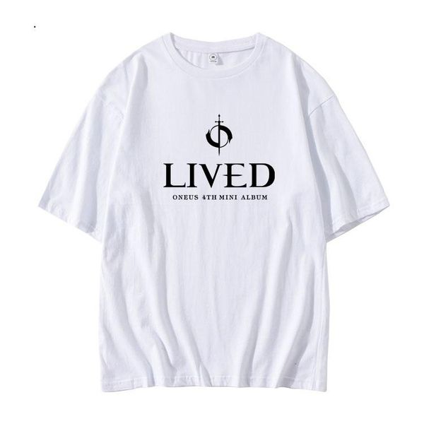 summer style kpop oneus lived same printing o neck short sleeve t shirt fashion loose t-shirt 5 colors women's, White
summer style kpop oneus lived same printing o neck short sleeve t shirt fashion loose t-shirt 5 colors women's, White