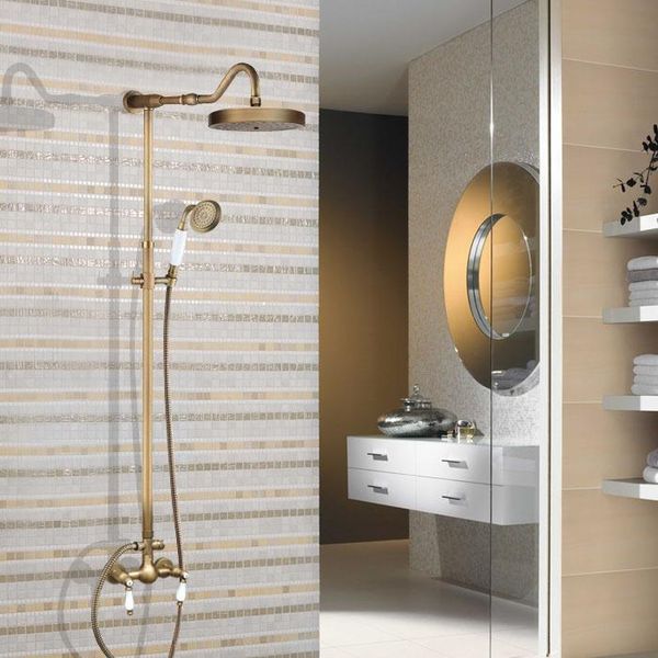 bathroom dual ceramics handles antique brass wall mounted round shower head rain & hand faucet mixer tap set aan519 sets
bathroom dual ceramics handles antique brass wall mounted round shower head rain & hand faucet mixer tap set aan519 sets